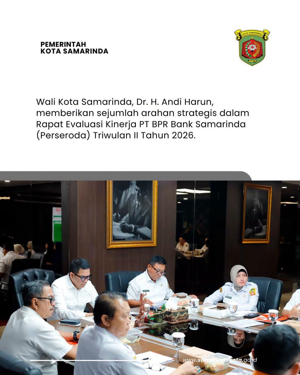 Wali Kota Andi Harun Siapkan Roadmap Transformasi BPR Samarinda, Dorong Perbaikan Terukur dan Berkelanjutan
