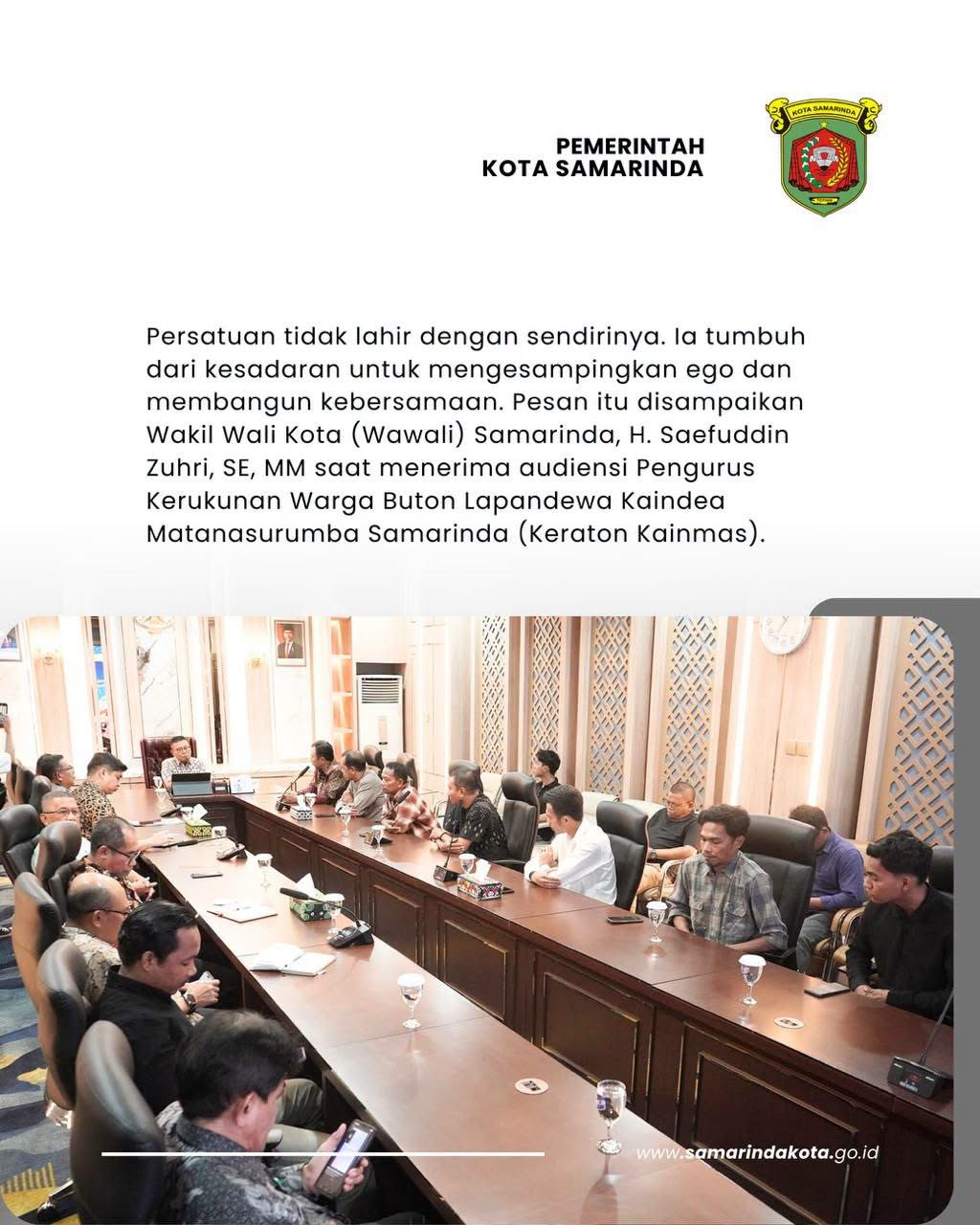 Wawali: Tinggalkan Ego, Bangun Kebersamaan