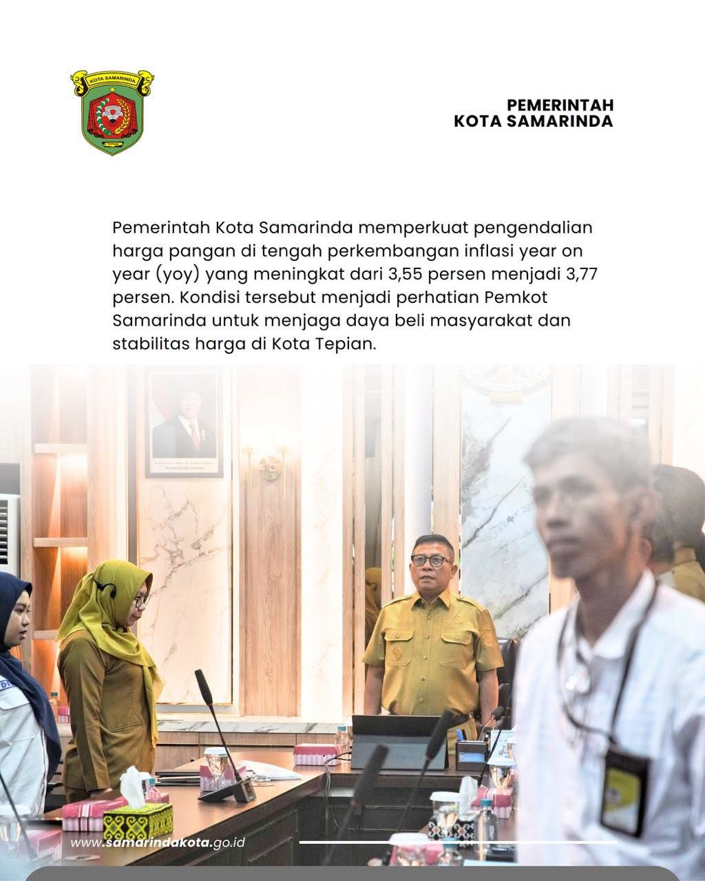 Inflasi Samarinda 3,77 Persen, Wawali Saefuddin Zuhri Perkuat Langkah Pengendalian