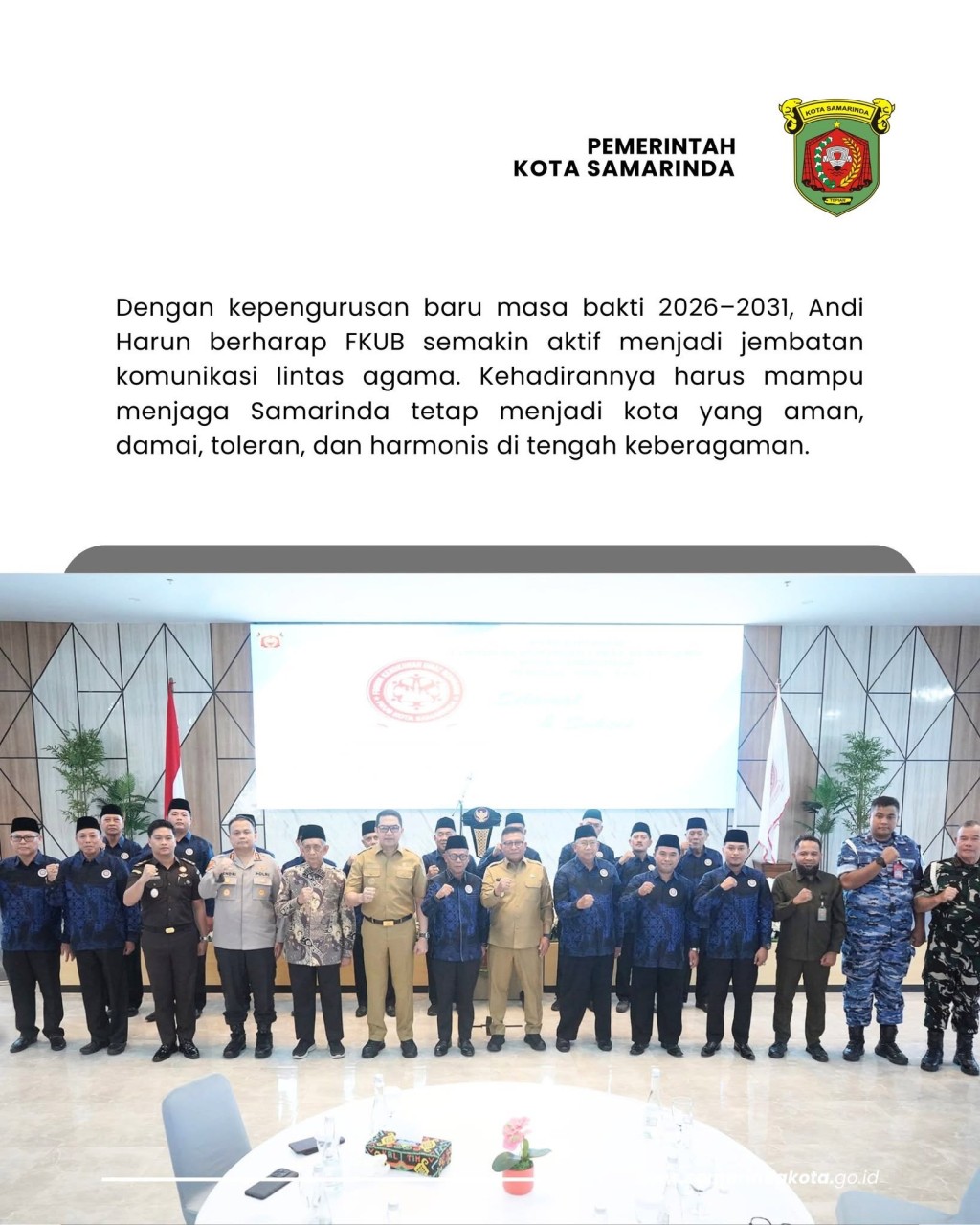 Andi Harun Perkuat FKUB, Jaga Samarinda Tetap Harmonis