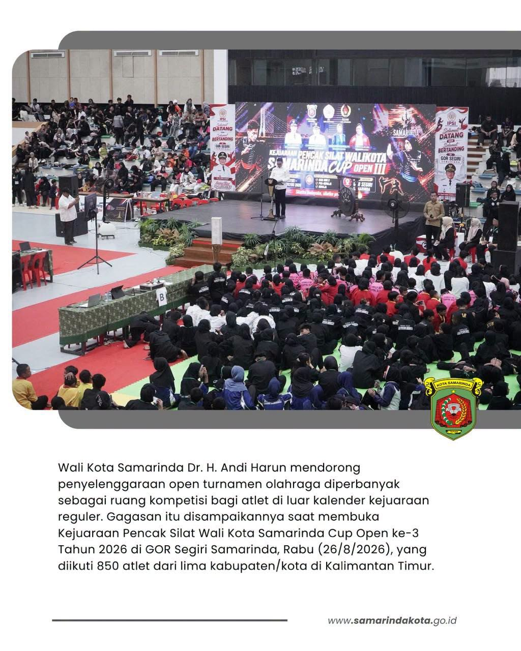 Tak Cukup Andalkan Kalender Reguler, Andi Harun Dorong Open Turnamen Diperbanyak