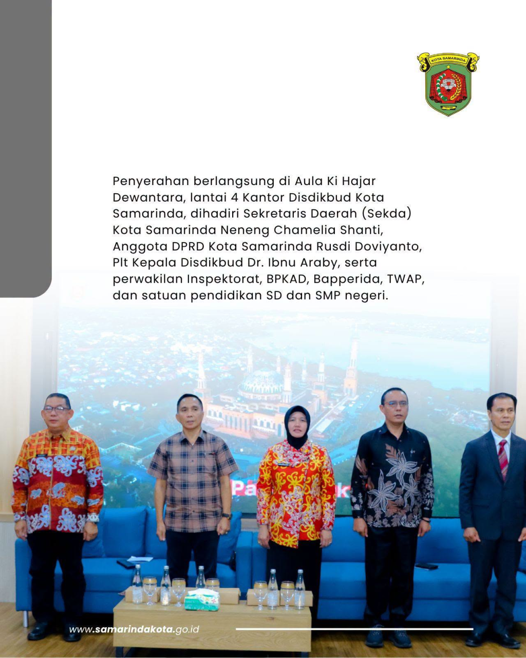 Pemkot Samarinda Salurkan 687.755 Buku LKPD untuk 90.456 Siswa SD dan SMP Negeri