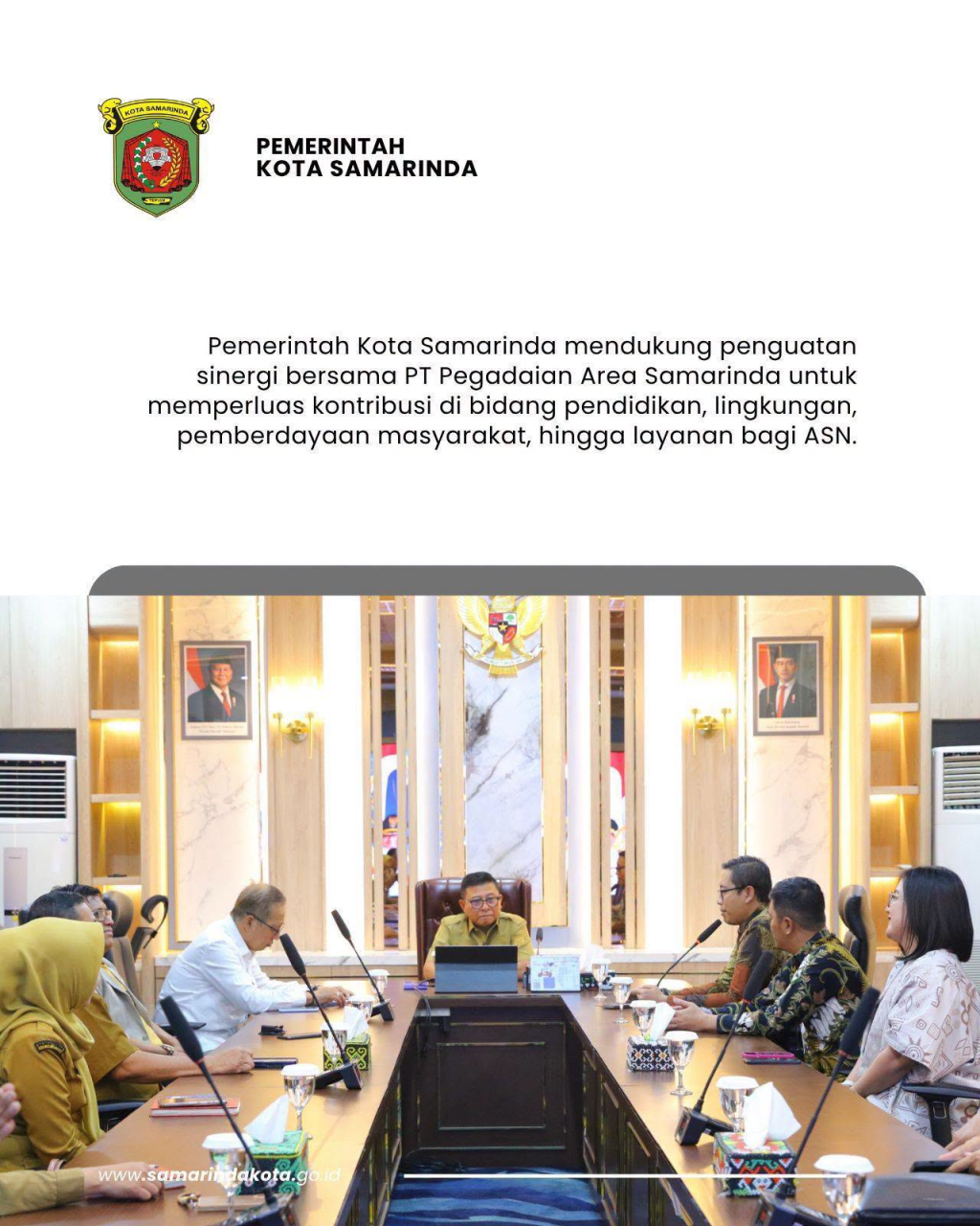 PT Pegadaian (Persero) Samarinda Audiensi Wawali Saefuddin Zuhri, Dorong Sinergi Bank Sampah dan Tabungan Emas di Sekolah