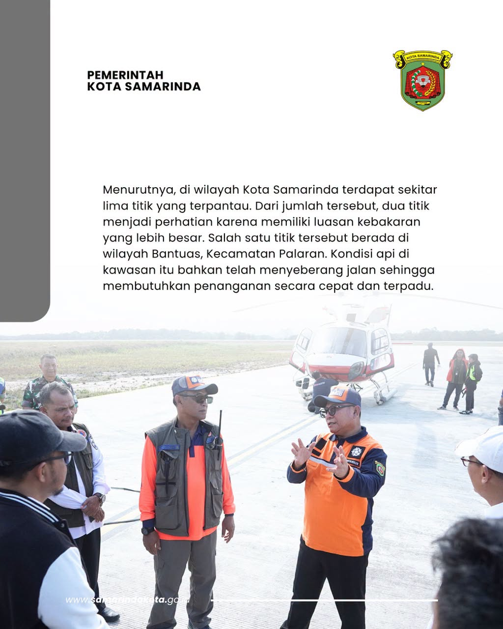 Dari Udara Terlihat Bara yang Belum Padam, Saefuddin Zuhri Ungkap Titik Rawan Karhutla Samarinda