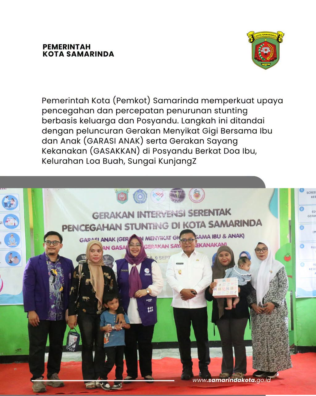Samarinda Perkuat Gerakan Cegah Stunting