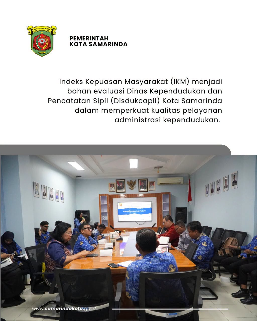 IKM Jadi Bahan Evaluasi di FKP, Disdukcapil Samarinda Perkuat Kualitas Pelayanan