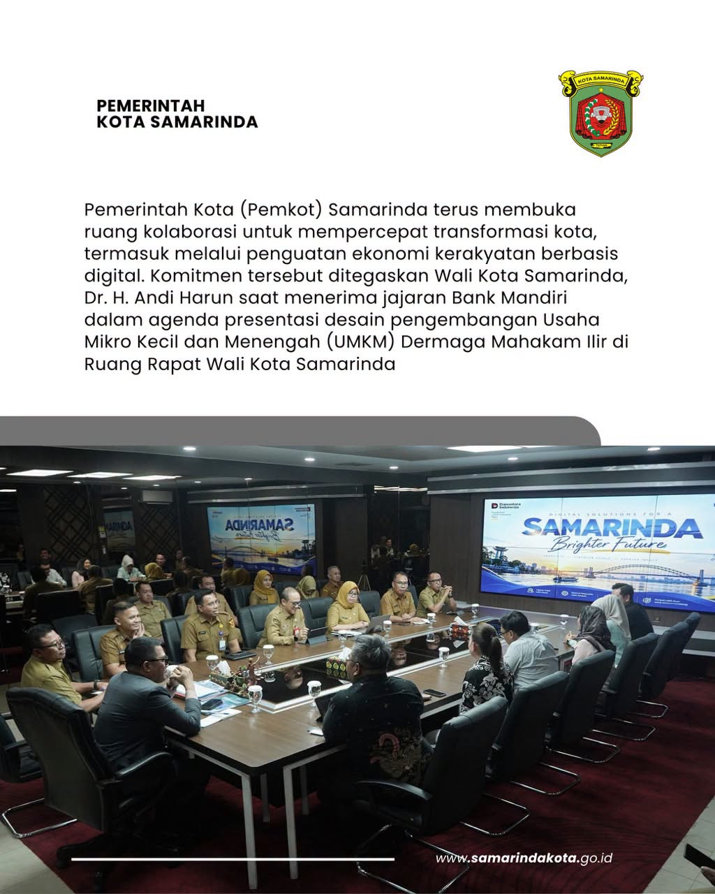 Pemkot Samarinda Gandeng Mandiri Perkuat UMKM Dermaga Mahakam Ilir