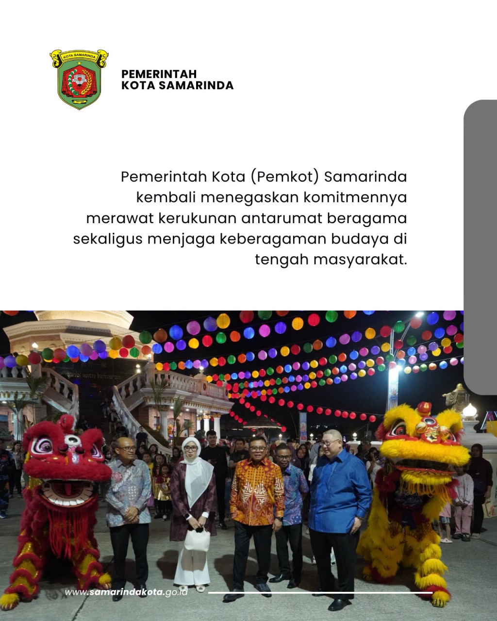 Mooncake Festival VIII, Pesan Harmoni dari Samarinda