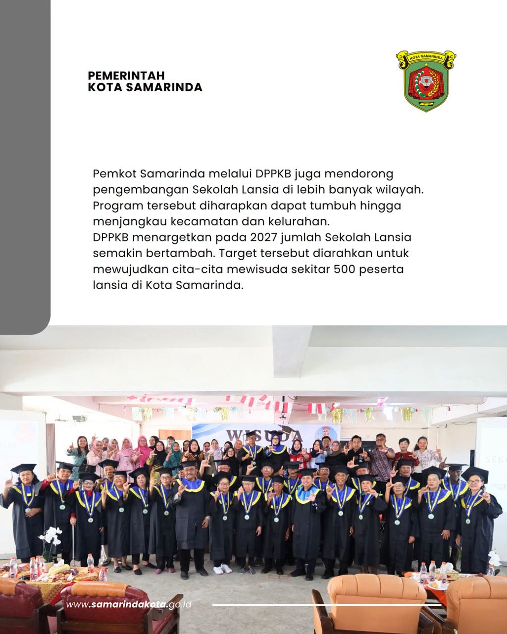 Pemkot Samarinda Dorong Lansia Sehat, Mandiri, dan Produktif