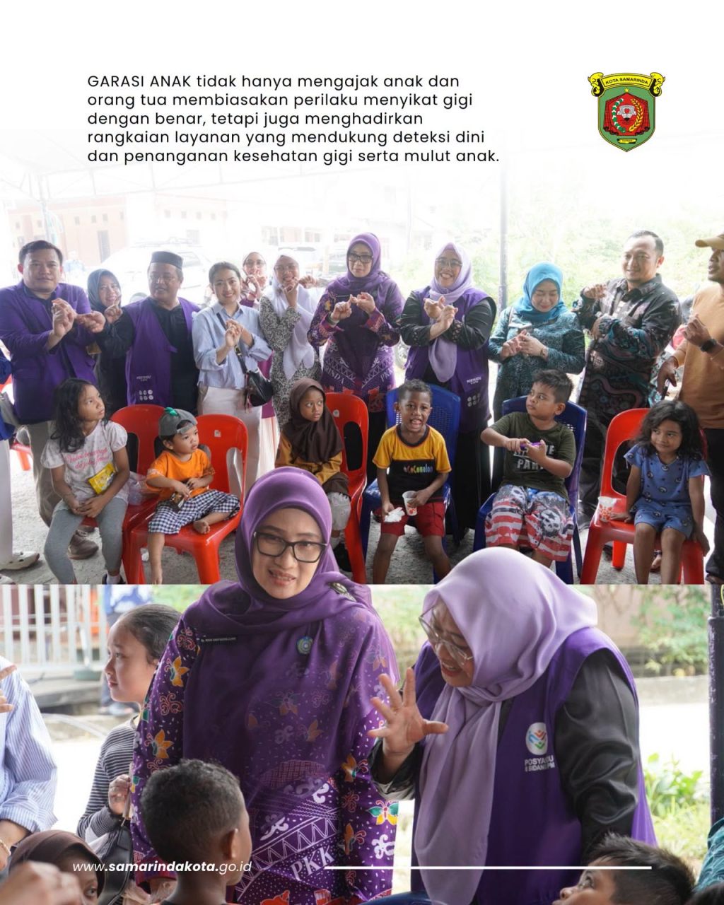 GARASI ANAK dan GASAKKAN Berlanjut di Dua Posyandu, Rinda Wahyuni Ingatkan Orang Tua Jangan Abaikan Kesehatan Gigi Anak