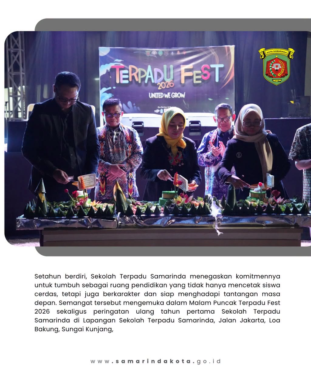 Sekolah Terpadu Samarinda, Prasasti Pendidikan untuk Generasi Emas
