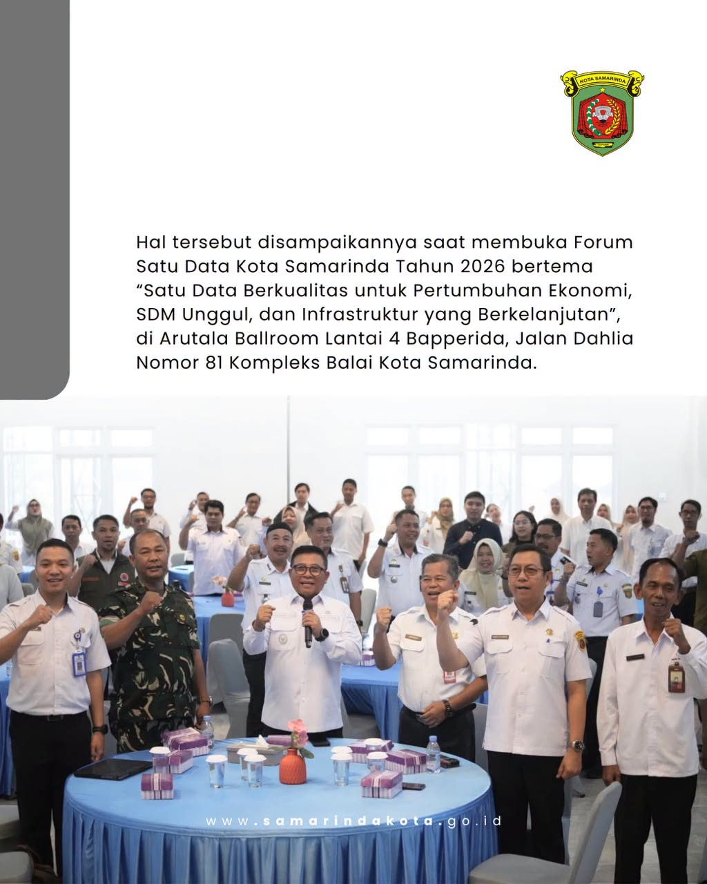 Wawali Saefuddin Zuhri Tekankan Satu Data Harus Jadi Budaya Kerja Pemkot Samarinda