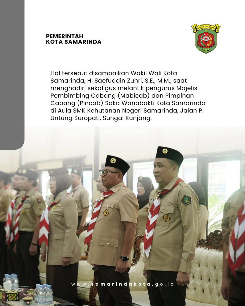 Samarinda Hadapi Tantangan Lingkungan, Saka Wanabakti Didorong Aktif di Lapangan