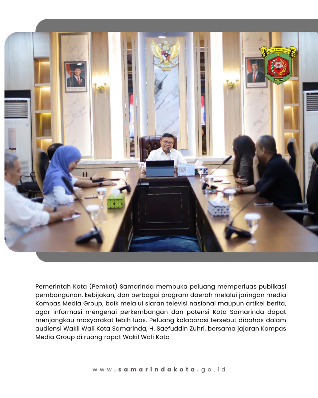 Samarinda Buka Peluang Publikasi Pembangunan Lewat Jaringan Kompas Media Group