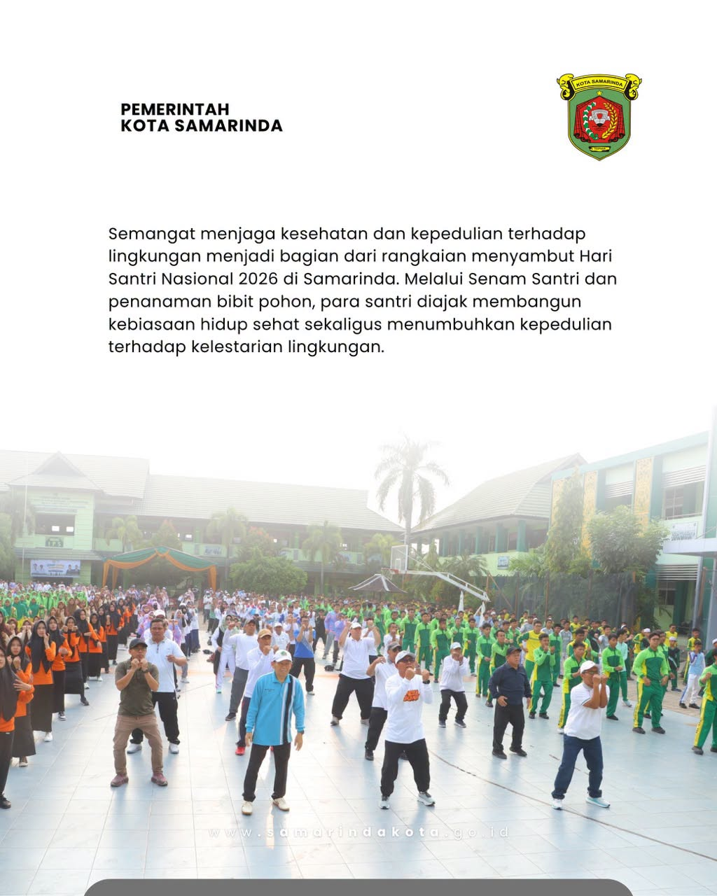Wawali Samarinda Dorong Santri Peduli Lingkungan Lewat Penanaman Pohon